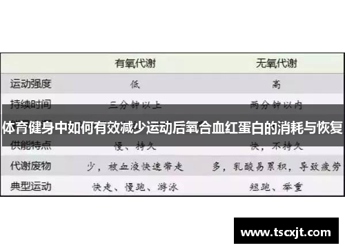 体育健身中如何有效减少运动后氧合血红蛋白的消耗与恢复